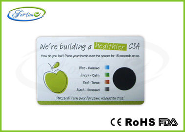 Customized Printing Credit Card Size Stress Test Card For Mood Testing  0.75mm