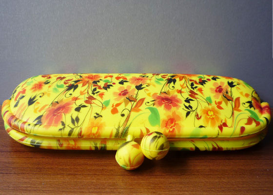 Latest design water printed silicone glasses pouch / sunglasses pouch for fashion lady and woman