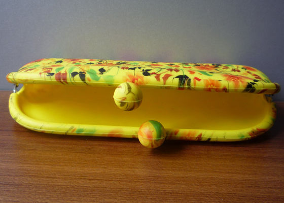Latest design water printed silicone glasses pouch / sunglasses pouch for fashion lady and woman