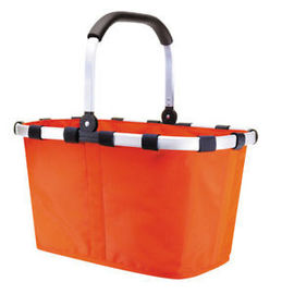 Изолированный складной мешок корзины для товаров пикника с крышкой 45 * 27 * 24cm